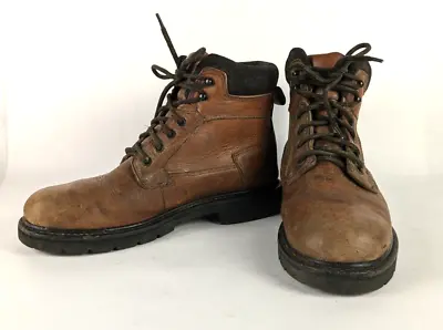 Sears Roebucks Vintage Brown Leather Work Boots 11 D Style 84520 • $59.98