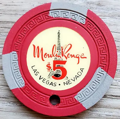$5 Las Vegas Moulin Rouge Vintage Casino Chip • $249.99