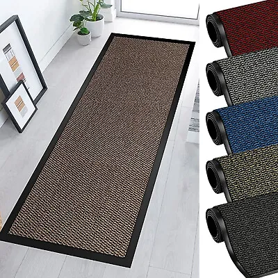 £6.97 • Buy Doormat Washable Floor Mats Rugs Non Slip Kitchen Hallway Large Entrance Runner