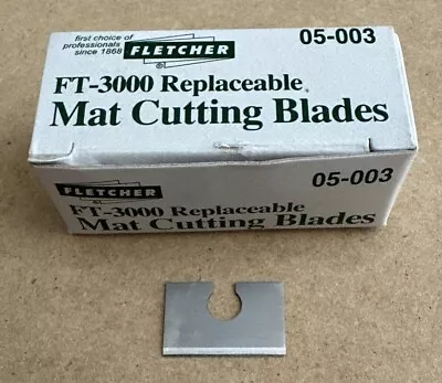 Fletcher Terry FT-3000 Replacement Mat Cutting Blades Box Of 100 Count **L@@K** • $44.99