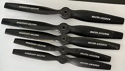 Lot Of 5 Master Airscrew Propeller - 10-6 To 8-4 Props RC Plane • $19.95
