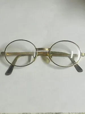 Vintage Shiny Gold 52/18 20/000 14K Eyeglasses France Elite Optical? • $39.99