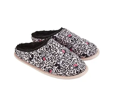 Womens Disney Mickey Mouse Leopard Mule Slippers - Size 5 • £11.99