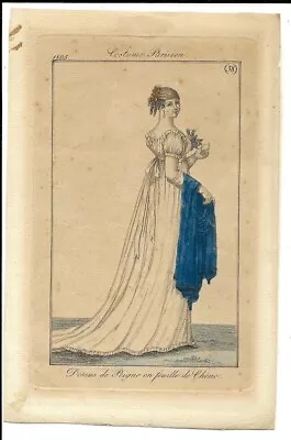 Journal Des Dames Et Des Modes  Regency Fashion Plate  Parisien  1805    38 • £14.99