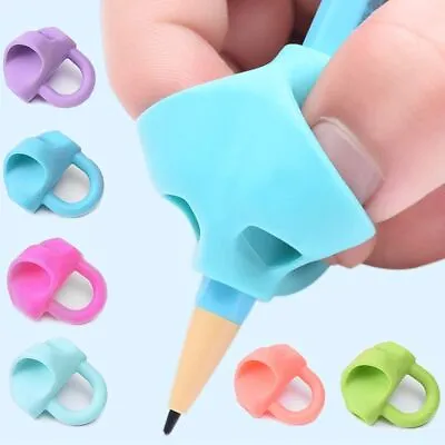 £4.53 • Buy Silicone Pencil Grips Children Kids Posture Correction Writing Aid Grip