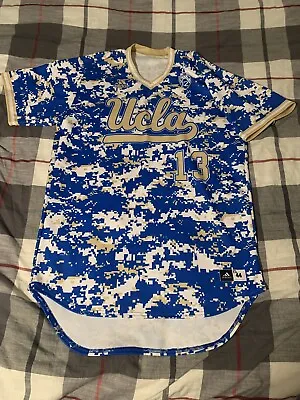 Adidas UCLA Bruins Baseball Jersey Pullover Digital Camo Size 44 • $175