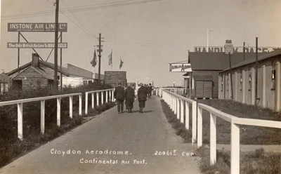 £11.48 • Buy B/W RP POSTCARD Entrance Croydon Aerodrome, Continental Airport, Instone/Daimler