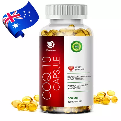 CoQ 10 Coenzyme Q10 Capsules 300mg For Cardiovascular Heart Health High Strength • $21.99