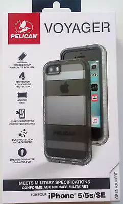 Pelican Voyager Case Holster Screen IPhone 5 5s SE Clear / Gray Brand New OEM • $17.95