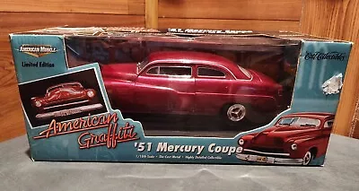 New Ertl American Muscle American Graffiti '51 Mercury Coupe 1:18 Scale W/stand • $49.99