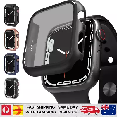 For Apple Watch IWatch 8 SE 7 6 5 4 38/40/41/42/44/45 Screen Protector Case • $7.20