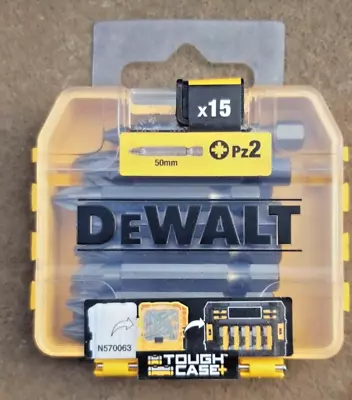 £9.49 • Buy DeWALT  DT7912-QZ  PZ2 Screwdriver Bit Set 50mm X 15 Pozi Driver Bits