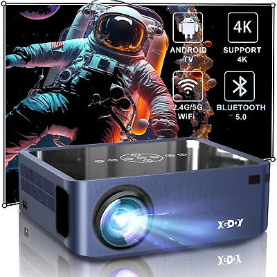 XGODY 4K Projector Bluetooth 5G WIFI USB Home Theater Movie 12000 Lumen With Bag • $127.99