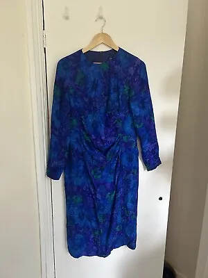 Blue Louis Feraud Dress Size 18 • £20