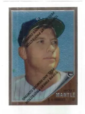 Mickey Mantle 1996 Topps Finest Reprints Card #12 1962 Topps In A Snap Tight • $14.95