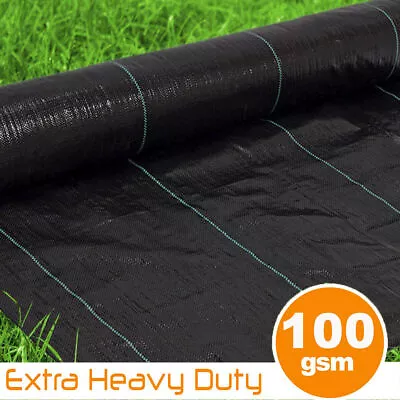 Garden Heavy Duty Weed Control Fabric Membrane Ground Patio Cover Mat Landscape • £101.99