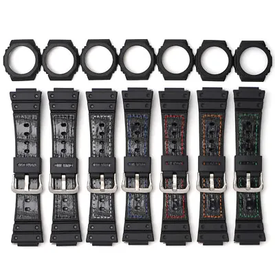 Watch Band For Casio G-Shock GA-2100 GA-2110 Black Case With Silicone Strap • $21.25