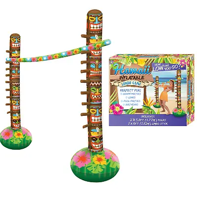 Inflatable Limbo Game Blow Up Hawaiian Party Game Summer Garden Beach Decoration • £20.49