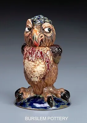 Burslem Pottery Grotesque Bird Rosie Stoneware Inspired By Martin Brothers • £189