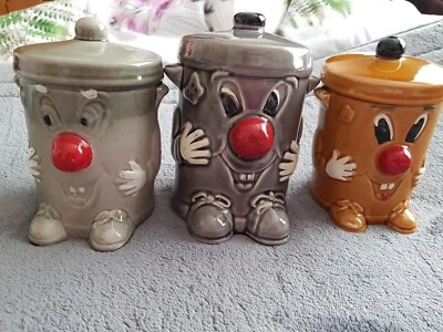 £6.99 • Buy Dusty Bin X 3 Money Box Vintage 321 Tv Programme 80s .