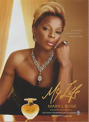 2010 My Life Perfume - Featuring Hip Hop Singer Mary J. Blige - Print Ad Photo • $9.79