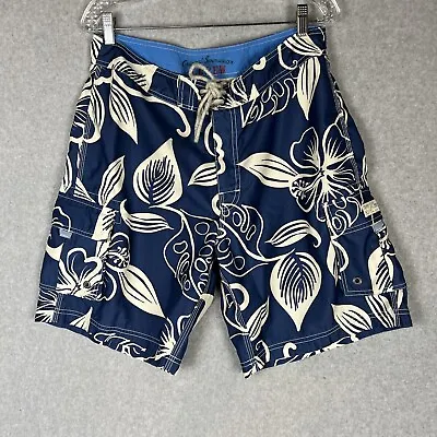 J.Crew J Crew Men’s Sz 33 The Original Board Shorts  Swim Trunks Blue White • $10.80