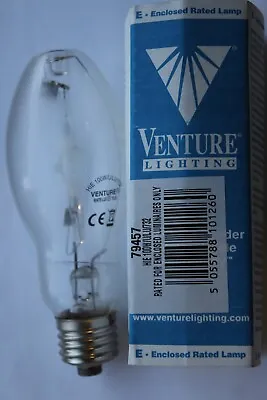 Venture 79457 100w E27 Elliptical Metal Halide Lamp 3200k Warm White Clear Glass • £9.99