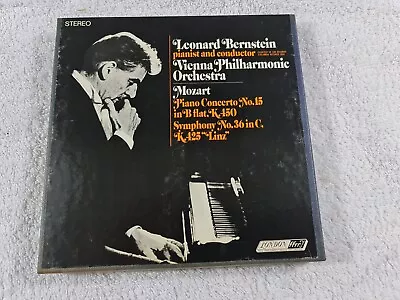 Leonard Bernstein- Mozart Piano Concert No. 15 Reel-To-Reel Tape • $24.99