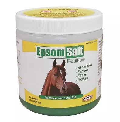 Epsom Salt Poultice For Horses Regular 20 Oz  By Durvet SEALED • $8.22