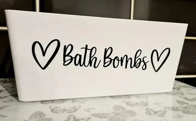 £1.99 • Buy Personalised Bath Bomb Decal/Sticker For Storage Box