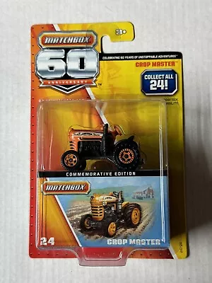 2013 MATCHBOX 60TH Anniversary Crop Master Farming Farm Tractor #24/24 Orange • $8