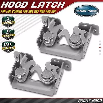 2x Front Left & Right Hood Latch Lock For Mini Cooper R55 R56 R57 R58 R60 R61 • $32.99