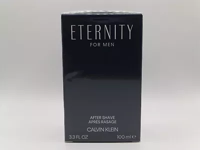 Calvin Klein ETERNITY For Men After Shave Splash 100ml Après Rasage - New Sealed • £21.89