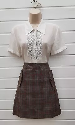 £5.99 • Buy Mini Skirt,check/plaid,smart,casual,60's,70's,80's Vintage Style,next,size 8reg
