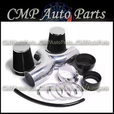 Black Dual Air Intake Kit Systems Fit 2001-2004 Chevy Corvette C5 5.7 5.7l V8  • $94.98