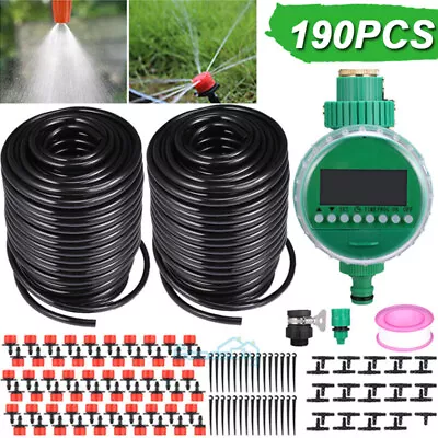 Drip Irrigation System Kit Automatic Garden Misting Plant Watering Drip Kit USA • $88.99