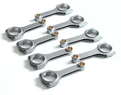 H Beam 6.125  2.100  .927  Bronze Bush 4340 Steel Connecting Rods Fits Chevy LS • $297.95