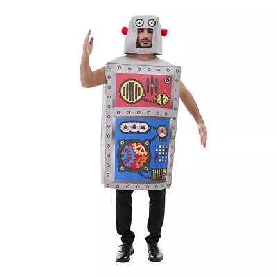 Funny Party Adult Robot Show Top Uniform Halloween Cosplay Costume • $78.99