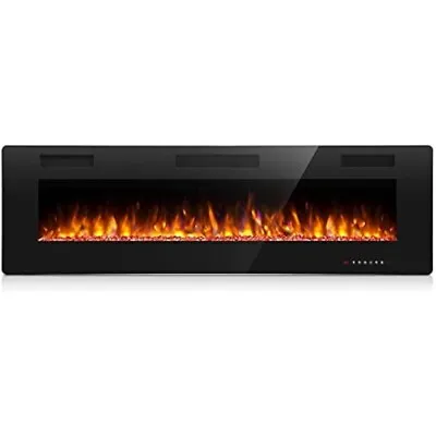 36''Electric Fireplace Recessed Wall Mounted Fireplace Heater Ultra Thin • $144.99