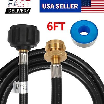 $15.99 • Buy 6FT Propane Adapter Hose LP Tank 1lb To 20lb Converter For QCC1 Type1 Gas Grill