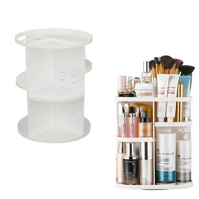 $26.71 • Buy 360 Rotating Makeup Organizer, Adjustable Makeup Carousel Spinning Storage Rack