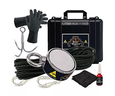 1000lb Complete Magnet Fishing Kit | Double Sided Fishing Magnet Kit With Cas... • $59.97