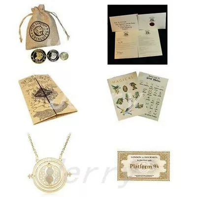 Kids Gift Harry Potter Map Ticker Coin Acceptance Letter Accessory Cosplay Party • $32.28