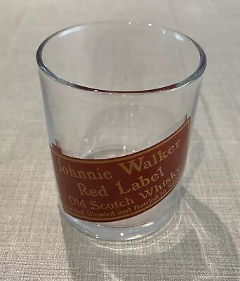 Johnnie Walker Red Label Scotch Whisky Glass Excellent Condition • $26.81