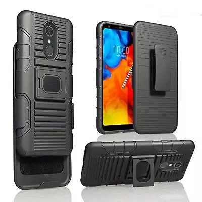 For LG Stylo 4 5 /Q Stylus Kickstand Belt Clip Holster Magnet Ring Phone Case  • $10.95