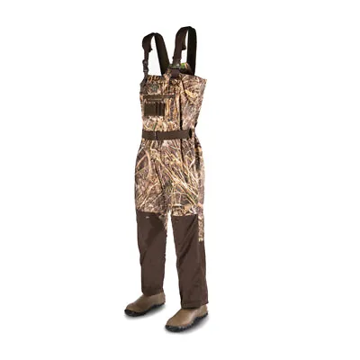 GATOR WADERS Men's Shield Insulated Realtree Max-7 Waders Size 12 King (SHI58M) • $250