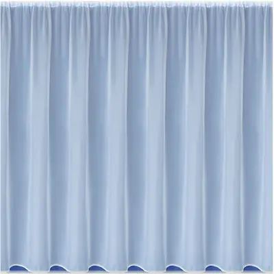 Plain White Lead Weighted Voile Net Curtain - Sold By Width - Free Postage - • £10.99