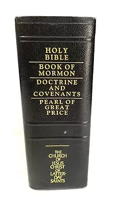 Holy Bible Book Of Mormon Doctrine And Covenants Pearl Of Great Price Leather • $19.99