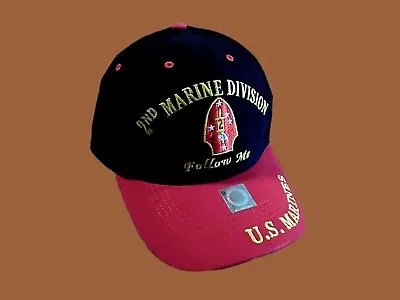 U.S Military 2nd Marine Corps Division Hat Ball Cap Embroidered USMC Licensed • $15.98