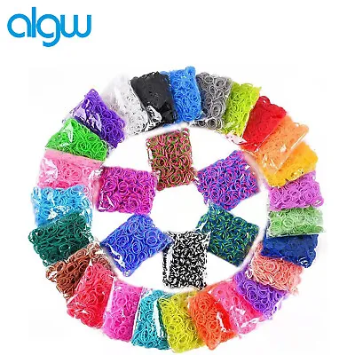 Loom Bands Assorted Bracelet Making Multi Colour 600-15000 Rubber Diy Kids Uk • £2.89